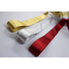 BenimMarifetlerim Simli Kırmızı Kurdele 1 cm 10 Metre