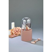 Feyza Design 7 Bölmeli Şeffaf Makyaj Fırçası ve Kozmetik Organizeri