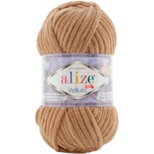 Alize Velluto 199 El Örgü İpi Yumuşak Kadife Doku 100 Gr Kışlık Kullanım İçin Özel