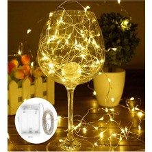 Renkli 10M Pilli LED Tel Işık, Sıcak ve Parlak Atmosfer Yaratır