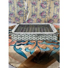 Feyza Design Vintage Eskitme Tasarımlı 24'lü Takı ve Aksesuar Kutusu, Şık ve Kullanışlı