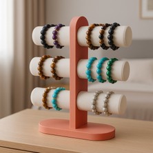 Feyza Design Çok Renkli Ev Işi Aksesuar Bileklik ve Saat Standı