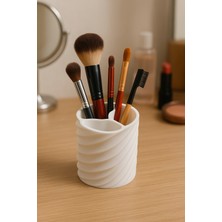 Feyza Design 3 Bölmeli Spiral Makyaj ve Kalem Organizeri, Dayanıklı 3D Baskı