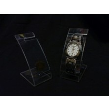 Feyza Design Şeffaf Oval Saat Standı 11 Cm, 5'li Paket, Zarif ve Kullanışlı Tasarım