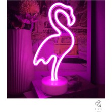 Neon LED Gece Lambası, USB ve Pilli Masa Aydınlatması, Dekoratif Işık