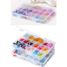 Feyza Design 18 Bölmeli Takı Organizer, Yüzük ve Kolye Saklama Kutusu