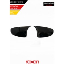 Raxon Hyundaı Tucson 2015-2017 Batman & Yarasa Ayna Kapağı – Parlak Piano Black Sport