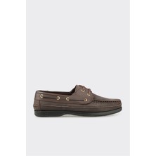 Elle Kahve Deri Erkek Günlük Ayakkabı