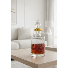 Tiesa Home Cam Yaldızlı El Imalatı 1 Litre Su Viski Şişesi Başucu Sürahisi M3