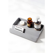 Feyza Design Pratik Beton Takı ve Kozmetik Organizer, 16X24X3,5 Cm, Şık ve Işlevsel