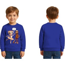 Sedirli Unisex Braınrot Baskılı Çocuk Swaetshirt 3 Iplik Şardonlu