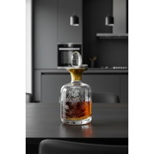 Tiesa Home Cam Yaldızlı El Imalatı 1 Litre Su Viski Şişesi Başucu Sürahisi M4