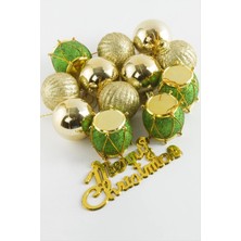 13 Adet Davul Top Küçük Yılbaşı Ağaç Süsü