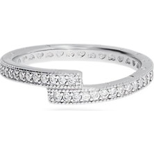 Celikchi Kadın Tasarım Şık Gümüş Yüzük