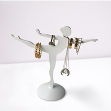 Feyza Design Şık Dekoratif Balerin Takı Düzenleyici, Yüzük, Küpe, Kolye Askısı