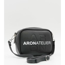 Hüvendo Küçük Boy  Crossbody Çapraz Askılı Kadın Omuz Çantası Siyah