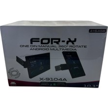 For-X 9104A 4-64 360 Derece Döner Kafa Android Profesyonel Her Araca Uyumlu Multimedya