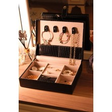 Feyza Design Şık ve Kullanışlı Deri Takı Düzenleyici, Pratik Saklama Çözümü