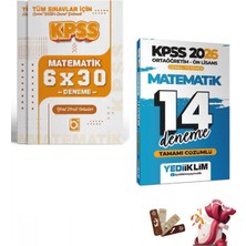 Yediiklim Yayınları 2026 KPSS Lise Ortaöğretim Ön Lisans Matematik Deneme Seti Yediik