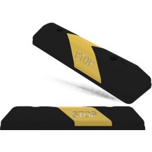 60 cm Otopark Araç Stoperi Zeplin  Siyah-Sarı 2 Adet