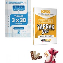 Yediiklim Yayınları Yediiklim 2026 KPSS Lise Ortaöğretim Ön Lisans Türkçe Yaprak Test
