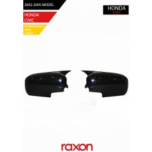 Raxon Honda Civic 2002-2005 Batman & Yarasa Ayna Kapağı – Parlak Piano Black Sport