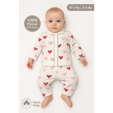 Myzi Store Yenidoğan Bebek Çocuk Pijama Takımı %100 Pamuk Geceleri Rahat Bir Uyku Için