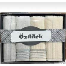 Özdilek Modern Ikat 4'lü Kutulu El Yüz Havlusu Seti 50 x 90