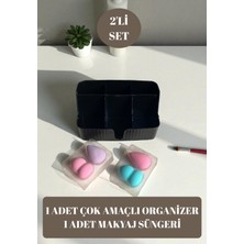 Feyza Design 2’li Makyaj Organizeri ve Sünger Seti, Kozmetik Düzenleyici