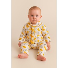 Myzi Store Yenidoğan Bebek Çocuk Ördek Desenli %100 Pamuk Pijama Takımı