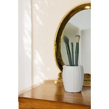 Feyza Design Beyaz Makyaj Organizeri ve Fırçalık, Şık ve Pratik Düzenleyici