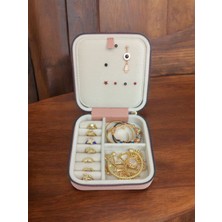 Feyza Design Şık Orta Boy Takı Saklama Kutusu, Seyahat ve Günlük Kullanım Için