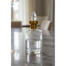 Tiesa Home Cam Yaldızlı El Imalatı 1 Litre Su Viski Şişesi Başucu Sürahisi M12