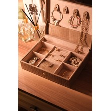 Feyza Design Şık Deri Takı Organizeri, Zarif ve Fonksiyonel Saklama Çözümü