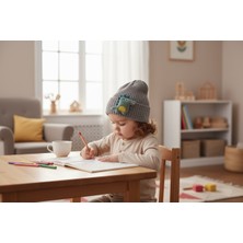 Soft and Baby Gri Dinozor Bere