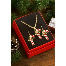 Şeker Yılbaşı Kutulu Zincir Kolye Set