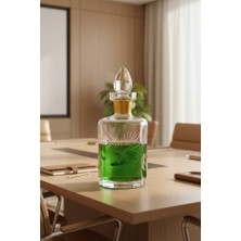 Tiesa Home Cam Yaldızlı El Imalatı 1 Litre Su Viski Şişesi Başucu Sürahisi M13