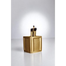 Feyza Design Altın Renk Makyaj Organizeri ve Fırça Düzenleyici, Şık ve Kullanışlı