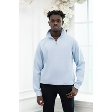 Paul Martin Regular Fit Fermuarlı Dik Yaka Pamuklu Selanik Kumaş Yan Cepli Kazak