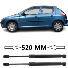 Cme Parts Peugeot 206 Hb 1998-2009 Uyumlu Sağ + Sol Takım Bagaj Amortisörü 2 Adet 520MM 8731E6