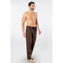 Cacharel Ekoseli Cepli Alt Pijama, %95 Pamuk %5 Likralı