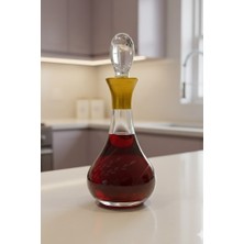 Tiesa Home Cam Yaldızlı El Imalatı 700CC Zeytinyağlık Likör Şişesi Başucu Sürahisi M19