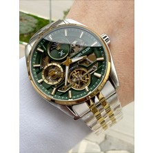 Daniel Klein Kadranı Yeşil Kordonu Gold Gümüş Otomatik Erkek Kol Saati