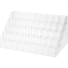 Feyza Design 4 Katlı Şeffaf Pleksi Düzenleyici, Kozmetik, Takı ve Aksesuar Stand