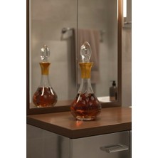 Tiesa Home Cam Yaldızlı El Imalatı 700CC Zeytinyağlık Likör Şişesi Başucu Sürahisi M16