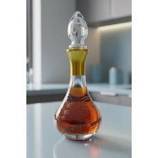 Tiesa Home Cam Yaldızlı El Imalatı 700CC Zeytinyağlık Likör Şişesi Başucu Sürahisi M17