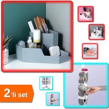 Feyza Design Çok Amaçlı Masaüstü ve Dolap Içi Organizer Seti 2'li