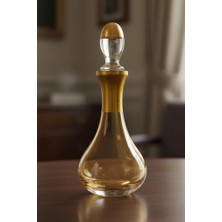 Tiesa Home Cam Yaldızlı El Imalatı 700CC Zeytinyağlık Likör Şişesi Başucu Sürahisi M21