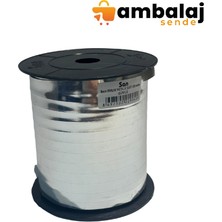AmbalajSende Rafya Şerit Metalik Gümüş