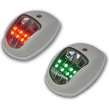 Sealux 12M, LED 12V Iskele / Sancak Feneri Takım (Beyaz), Seyir Feneri